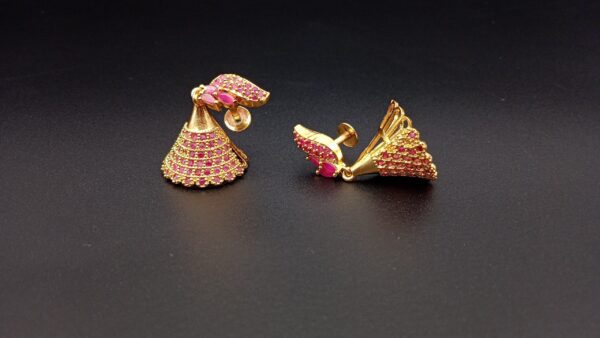 1 Gram Gold Plated AD Jhumki