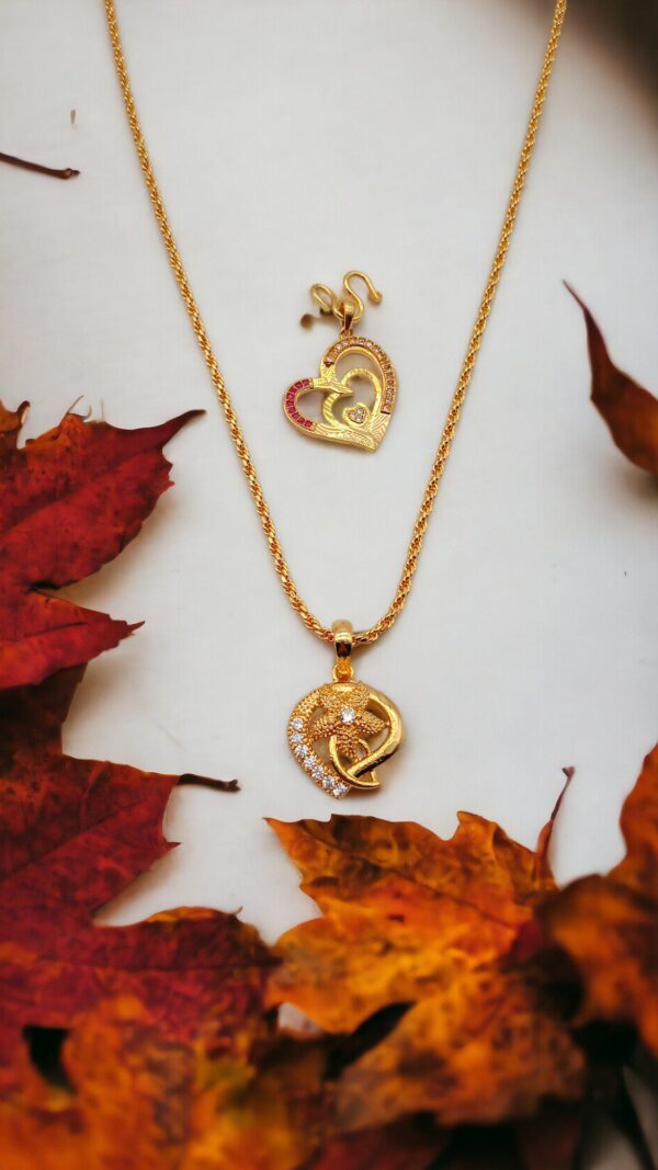 1 Gram Gold Plated Baby Dollar Chain