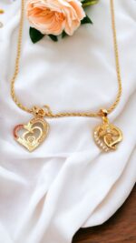 1 Gram Gold Plated Baby Dollar Chain - Image 2