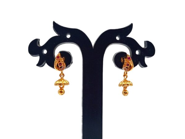 1 Gram Gold Plated AD Jhumki