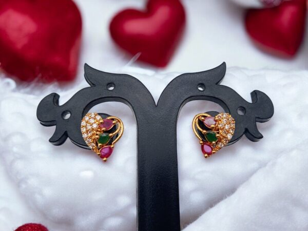 1 Gram Gold Plated AD Stud