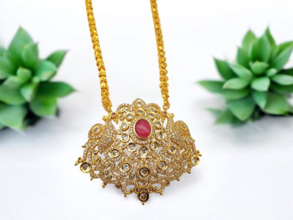 1 Gram Gold Plated Long Dollar Chain