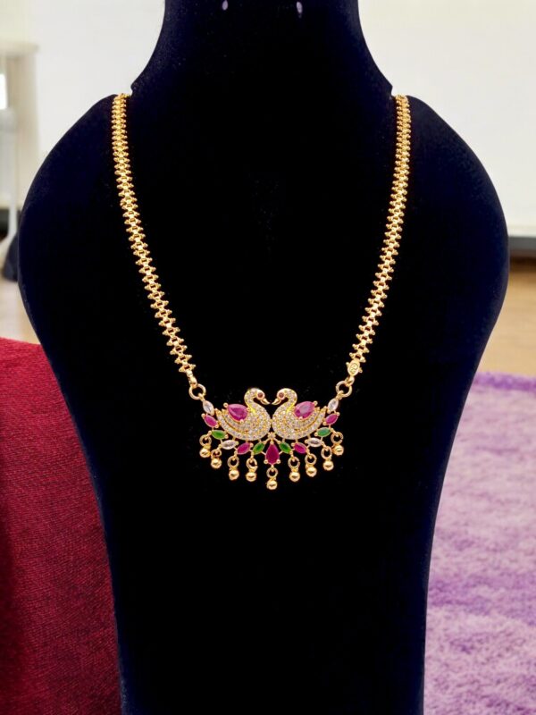 1 Gram Gold Plated Long Dollar Chain