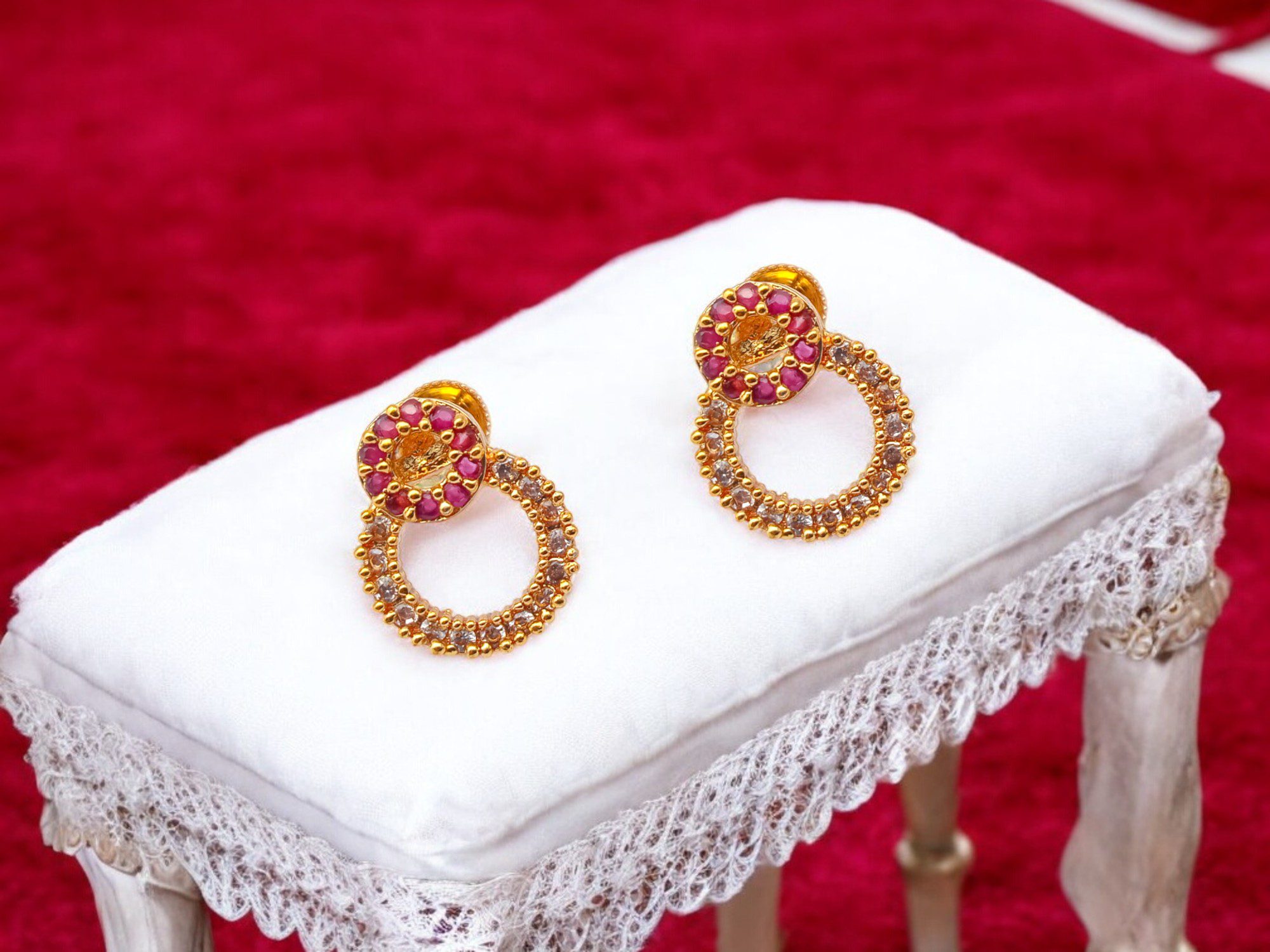 IMG_20250405_132358_040721-Photoroom 1 Gram Gold Plated AD Stud - Image 1