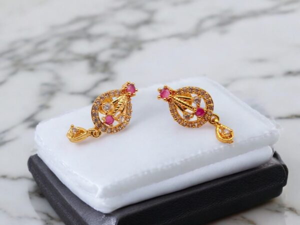 1 Gram Gold Plated AD Stud