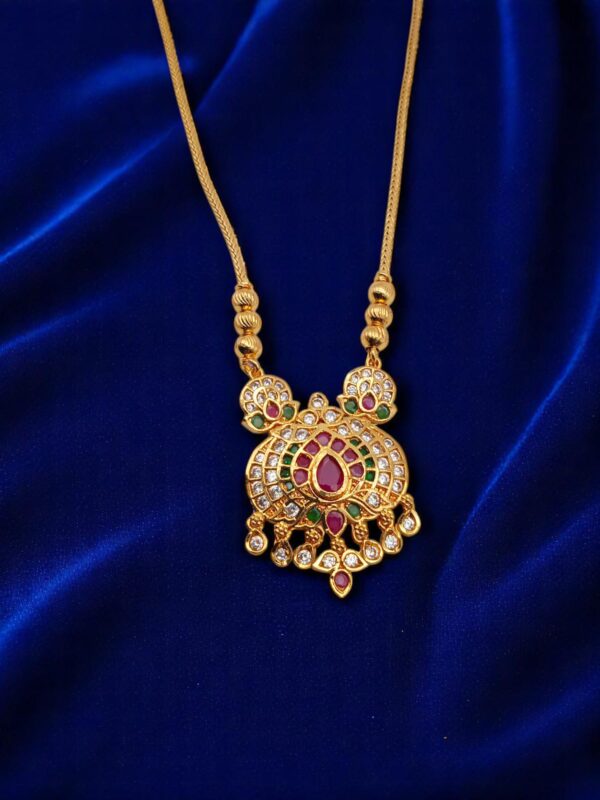 1 Gram Gold Plated AD Necklace