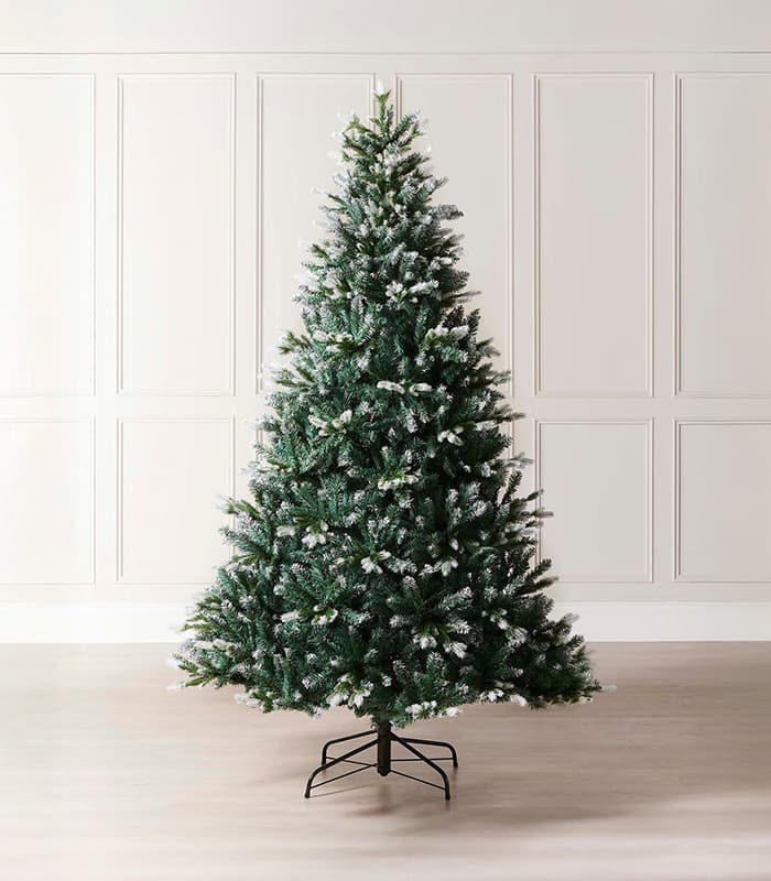 evergreen-snow-flocked-tip-christmas-tree.jpeg Evergreen Snow Flocked Tip Christmas Tree - Image 1